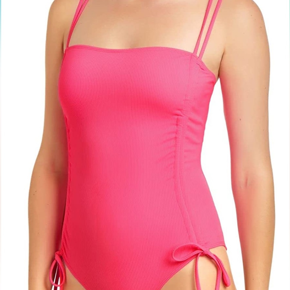 California Waves Hot Pink One-Piece Swimsuit
